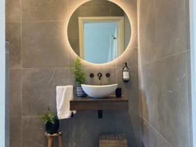 Vintage Marble Porcelain Grey