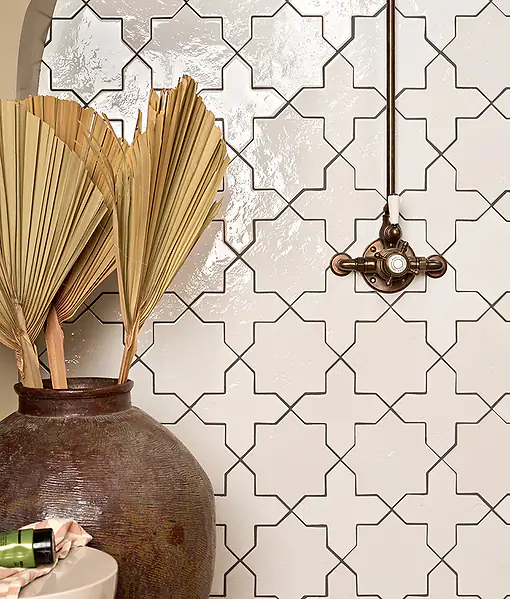 Ca' Pietra Fez Porcelain Gloss White Star - Image 3