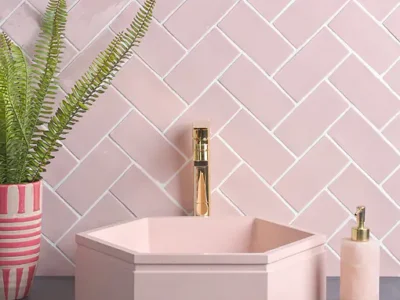 Ca'Pietra Seaton Tiles Ceramic Pink Sands