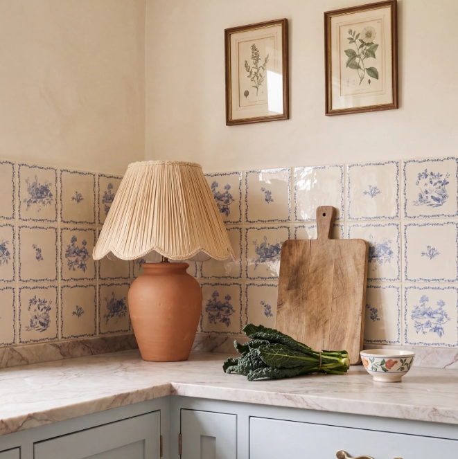 Ca'Pietra Aesop's Fables Pottery Blue Frame - Image 3