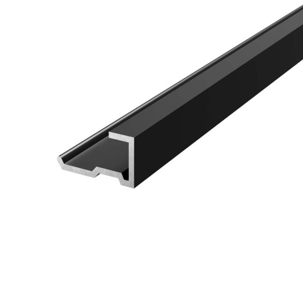 Aqua Wall Panel End Trim Black
