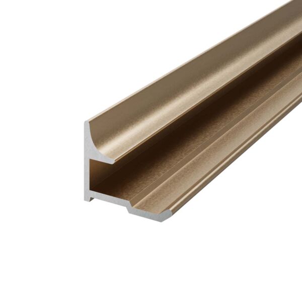 Aqua Wall Panel Inner Corner Trim Brushed Brass