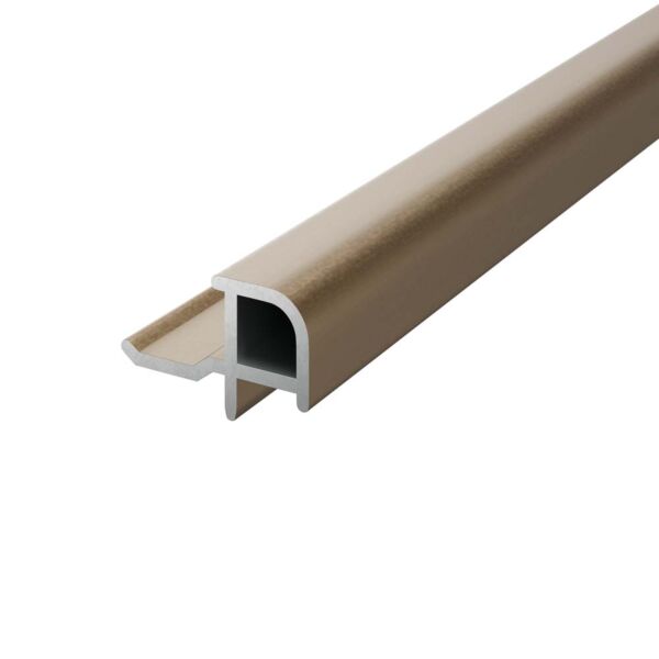 Aqua Wall Panel Outer Corner Trim Brushed Brass